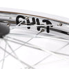 Cult Crew V2 Front Wheel With Guards - Chrome 10mm (3/8") - FACTORY SECONDS