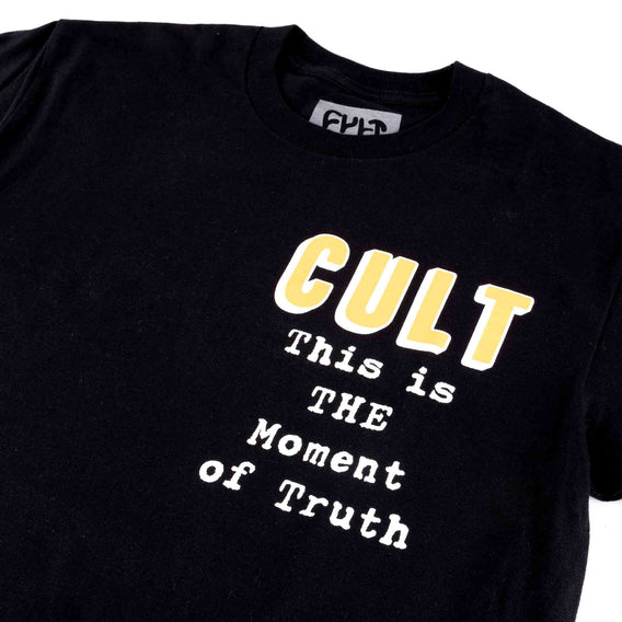 Cult Truth T-Shirt - Black front detail