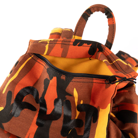 Cult Digital Thick Logo Stash Bag - Orange Camo