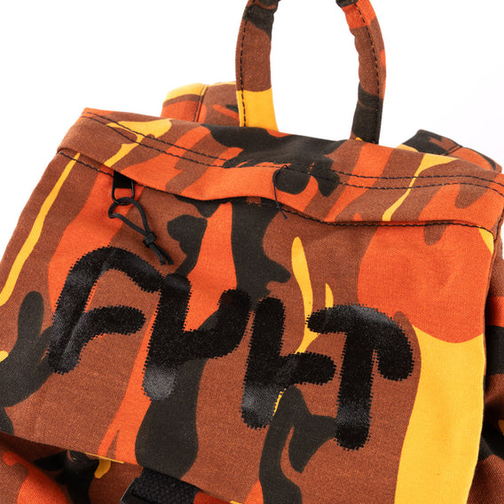 Cult Digital Thick Logo Stash Bag - Orange Camo