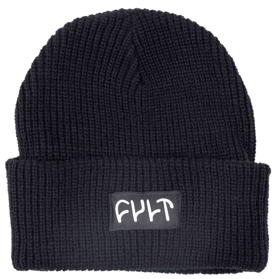 Cult Witness Ribbed Beanie - Black