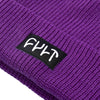 Cult Witness Ribbed Beanie - Purple tag