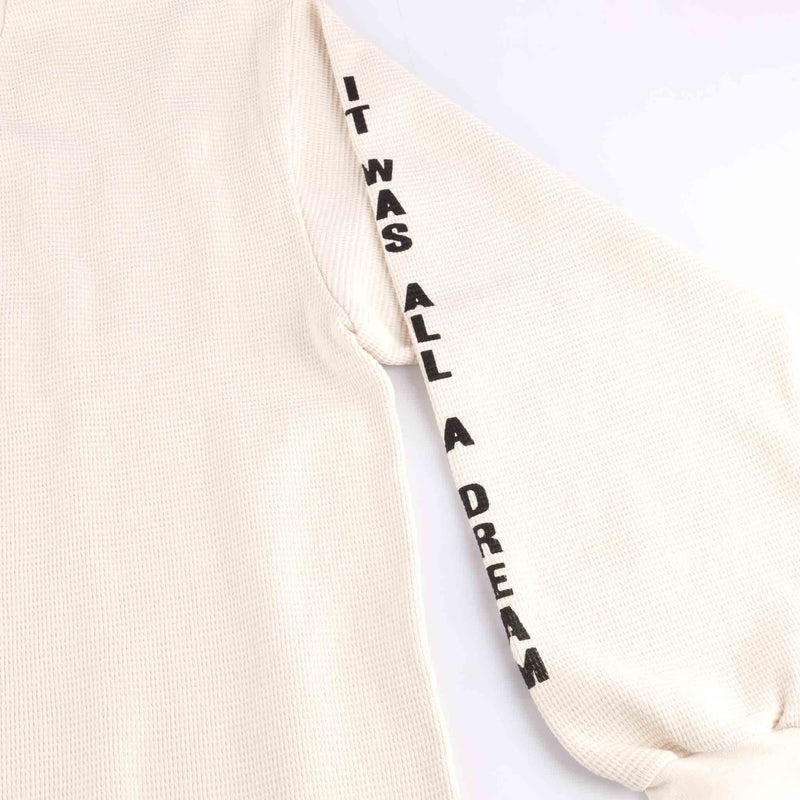 Cult All A Dream Thermal Longsleeve T-Shirt - White sleeve logo detail