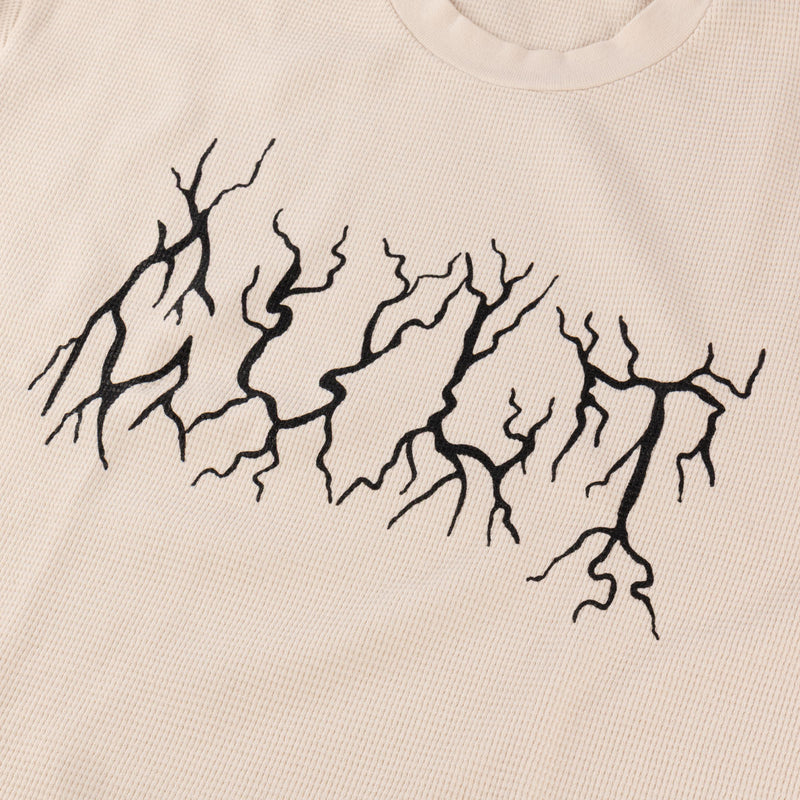 Cult Metal Thermal L/S T-Shirt - Cream