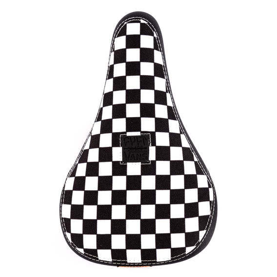 Cult X Vans Slip On Padded Pivotal Seat - Black/White Checkers, Gum Base