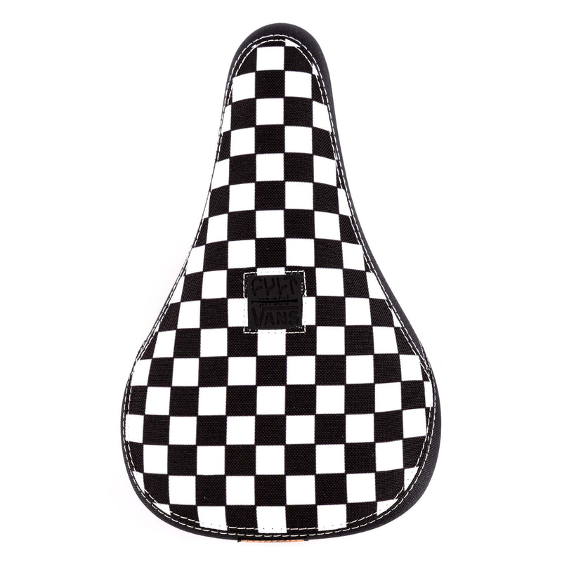 Cult X Vans Slip On Padded Pivotal Seat - Black/White Checkers, Gum Base