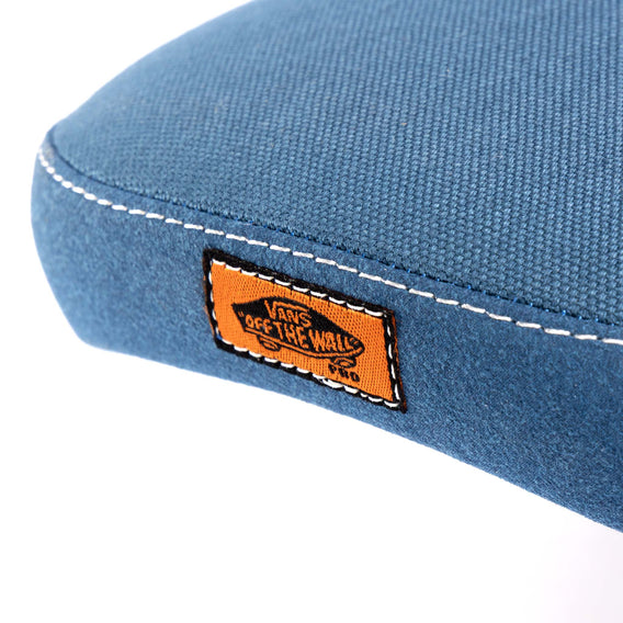 Cult X Vans Old Skool Pro Padded Pivotal Seat - Blue With Silver Stripe, Gum Base