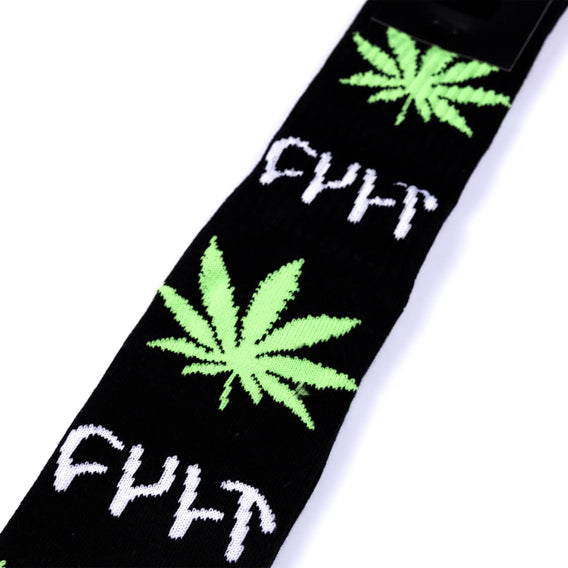 HUF X Cult Plantlife Socks - Black / Green | BMX