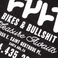 Cult Bullsh*t T-Shirt - Black W/Glow In Dark Print back detail
