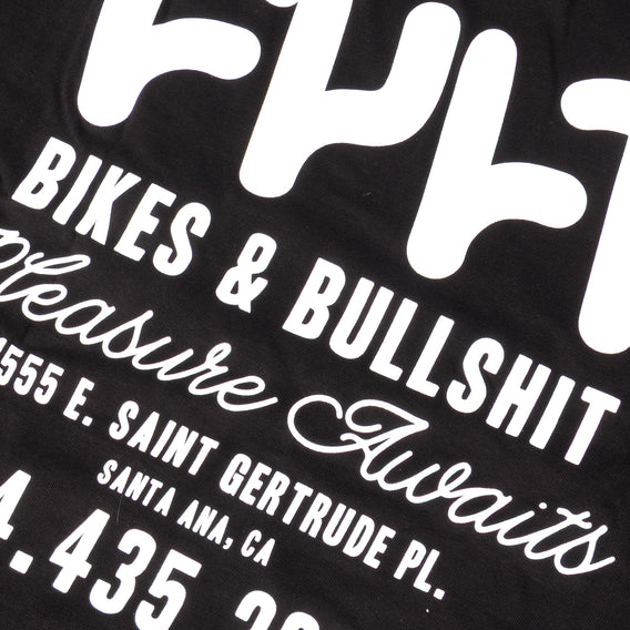 Cult Bullsh*t T-Shirt - Black W/Glow In Dark Print back detail