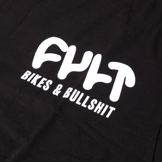 Cult Bullsh*t T-Shirt - Black W/Glow In Dark Print front detail