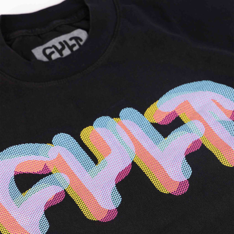 Cult CMYK T-Shirt - Black front detail