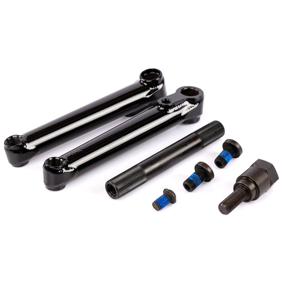 Cult 19mm Crew Cranks - Black | Backyard UK BMX Shop | Cult bmx
