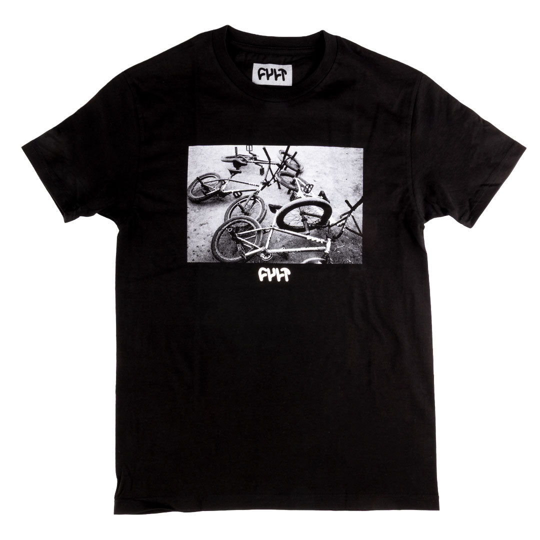 cult bmx crewed up t-shirt black backyard