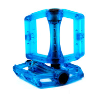 Cult Plastic Dak Pedals - Trans Blue 9/16"