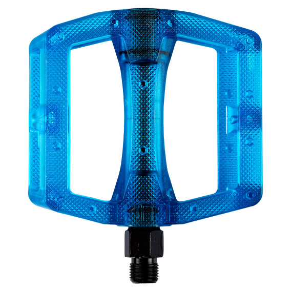 Cult Plastic Dak Pedals - Trans Blue 9/16"