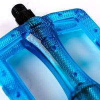 Cult Plastic Dak Pedals - Trans Blue 9/16"