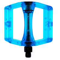 Cult Plastic Dak Pedals - Trans Blue 9/16"
