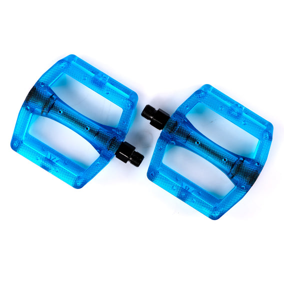 Cult Plastic Dak Pedals - Trans Blue 9/16"