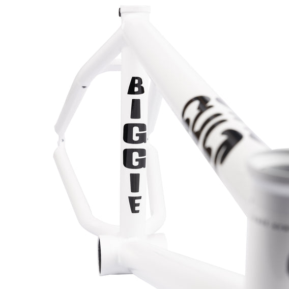 Cult Biggie Devon Smillie Frame - White - seat tube sticker