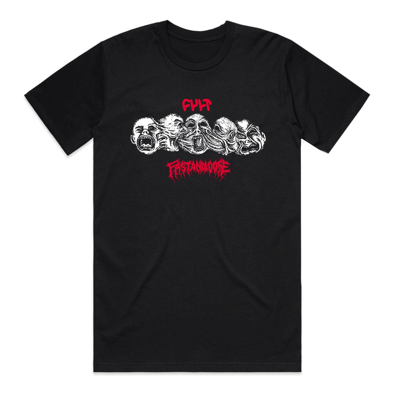 Cult x Fast And Loose Dysphoria T-Shirt - Black | Backyard UK BMX Shop Hastings
