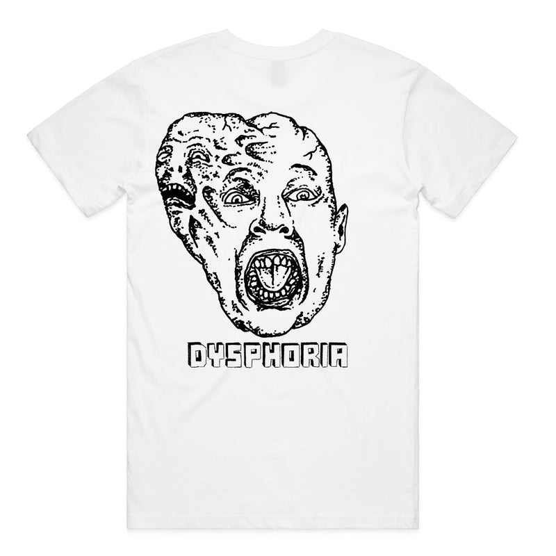 Cult x Fast And Loose Dysphoria T-Shirt - White | Backyard UK BMX Shop Hastings