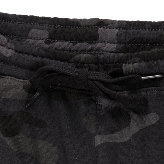 Cult Till The End Joggers - Black Camo drawstring 