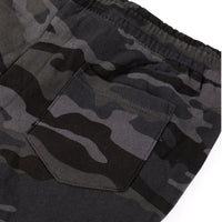 Cult Till The End Joggers - Black Camo back pocket