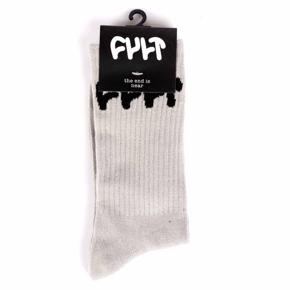 Cult Logo Socks - Grey in pack