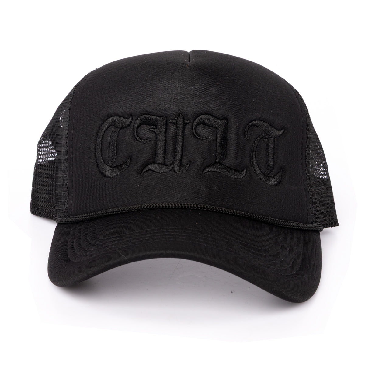 Cult Old English Trucker Cap - Black