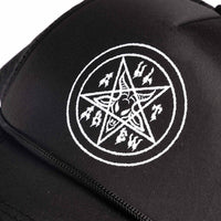 Cult Pentagram Trucker Cap - Black detail