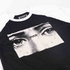 Cult So Sad V2 Raglan T-Shirt - Black With White Sleeves print