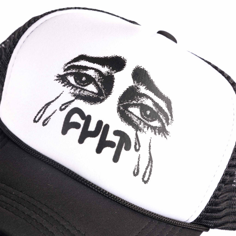 Cult So Sad Trucker Cap - White And Black detail