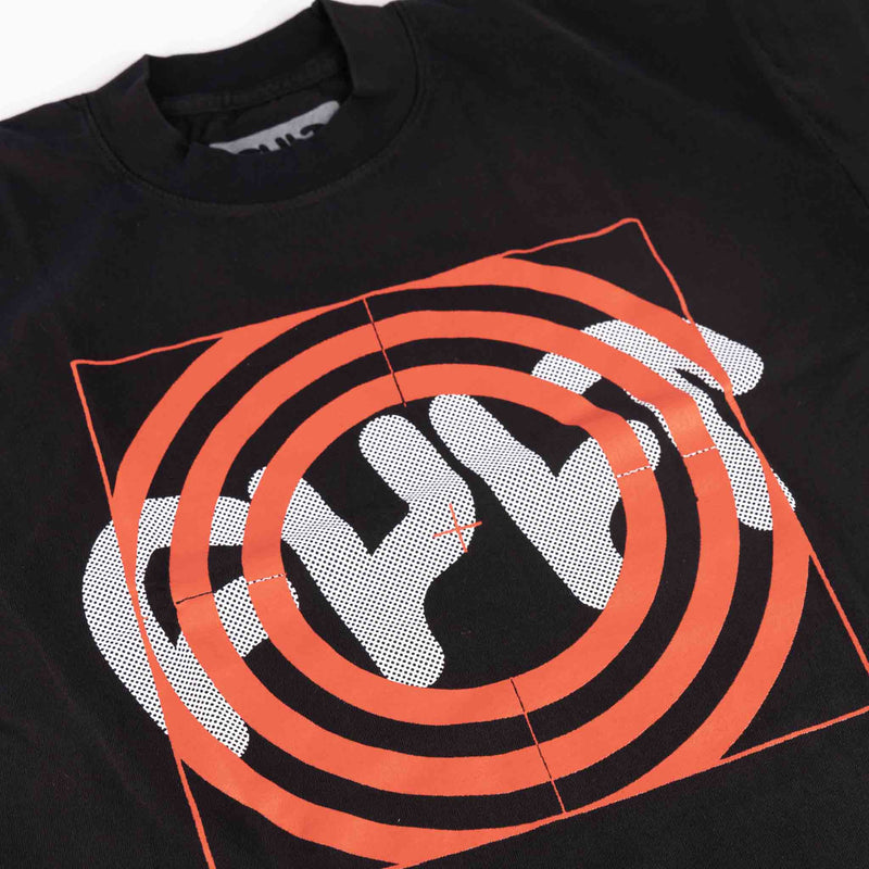 Cult Bullseye T-Shirt - Black front detail