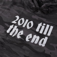 Cult Till The End Hoodie - Black Camo detail