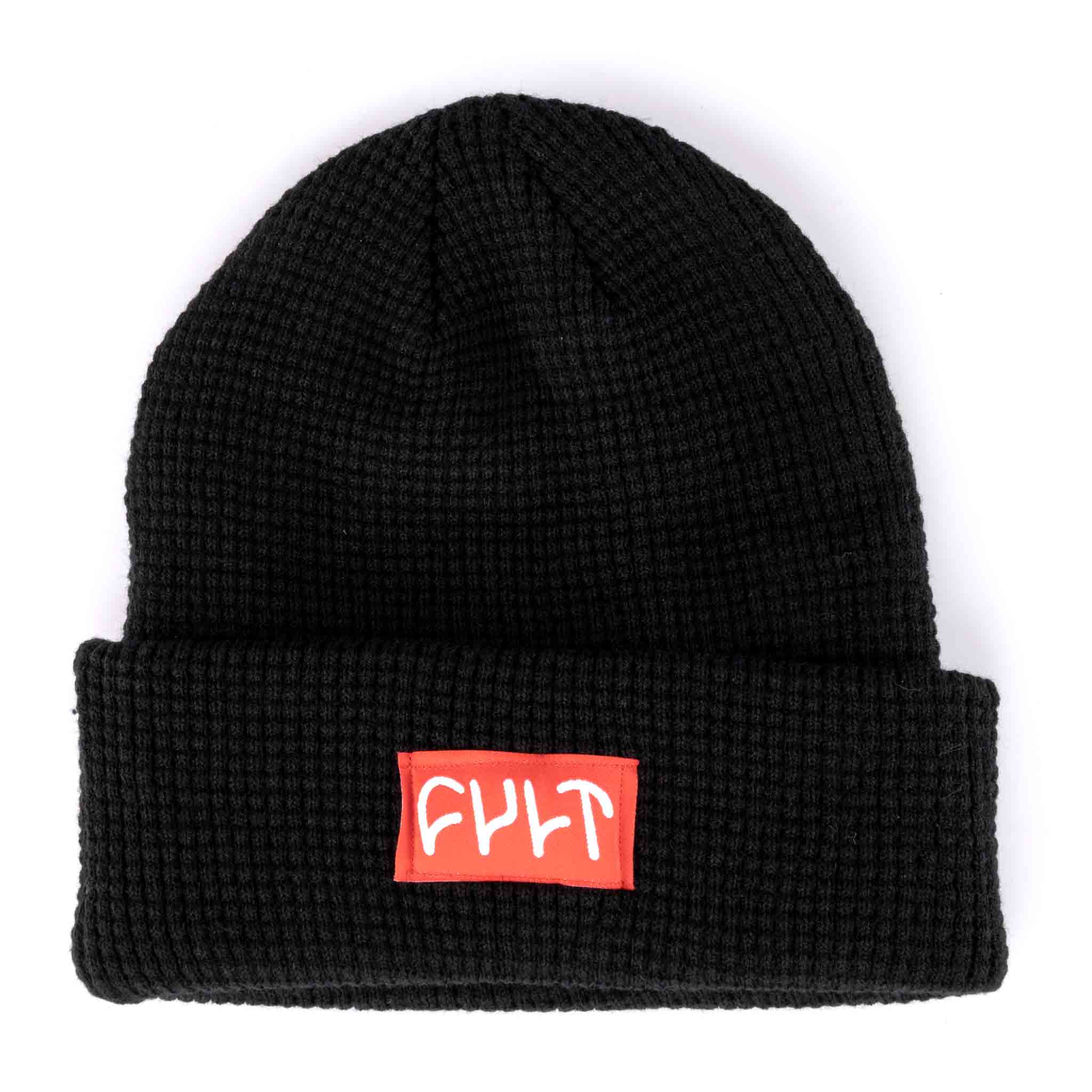 Cult Waffle Beanie - Black