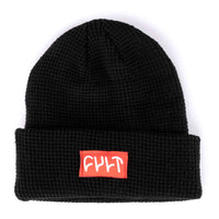 Cult Waffle Beanie - Black