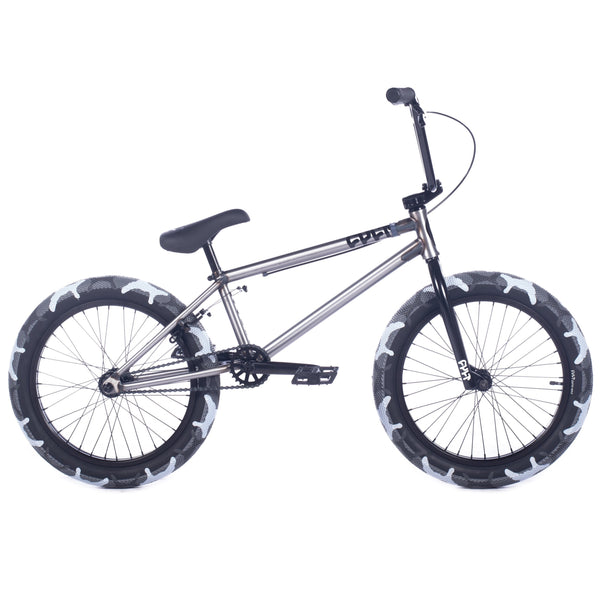 Cult 2024 Access BMX Bike Raw With Grey Camo Tyres | Cult