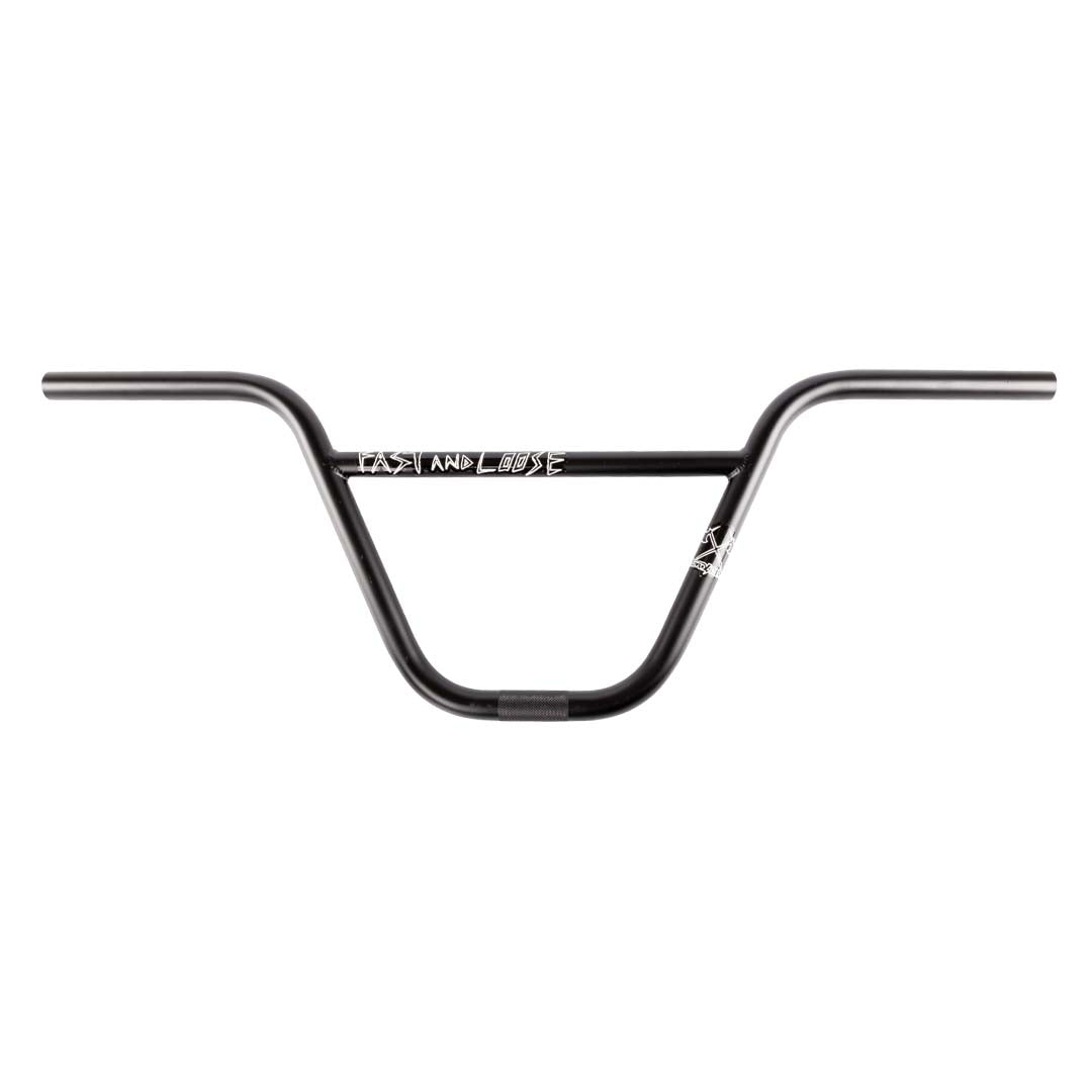 demolition fast and loose black bmx bar front view