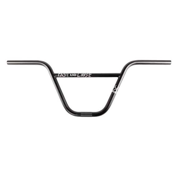 demolition fast and loose black bmx bar front view