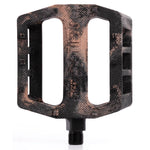 Demolition Trooper Plastic Pedals - Black/Brown Marble 9/16"