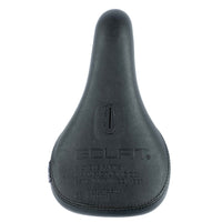 Black bicycle seat with 'Eclat' branding on a white background