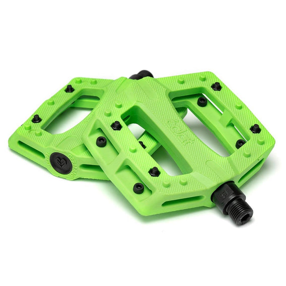 Eclat Contra Pedals - Neon Green 9/16"