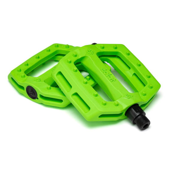 Eclat Slash Nylon Pedals - Neon Green 9/16"