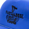 Fast And Loose Pool Haven Trucker Cap - Blue | Backyard BMX Shop UK