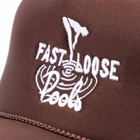 Fast And Loose Pool Haven Trucker Cap - Brown | Backyard BMX Shop UK