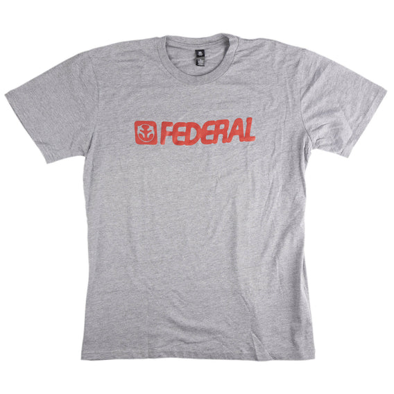 Federal Blown Out T-shirt - Grey Front | Backyard UK BMX Shop Hastings