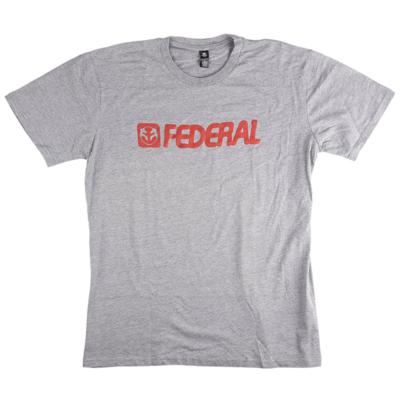 Federal Blown Out T-shirt - Grey Front | Backyard UK BMX Shop Hastings