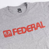 Federal Blown Out T-shirt - Grey Detail | Backyard UK BMX Shop Hastings