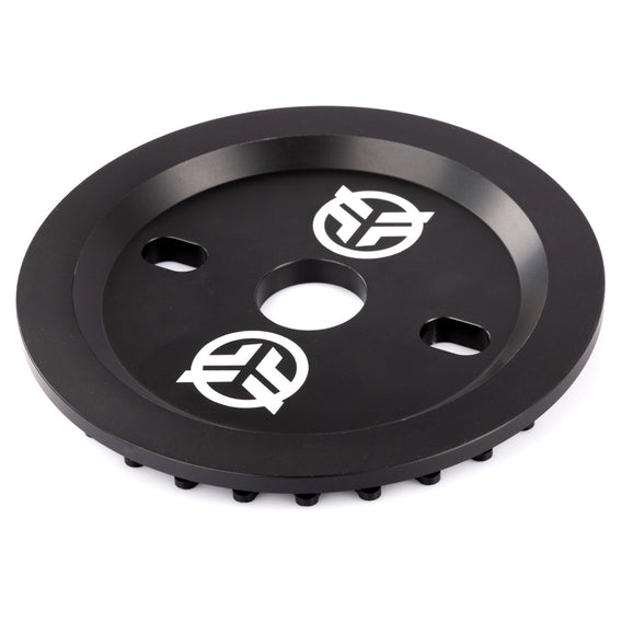 28t Federal Code Guard Sprocket - Black laying down